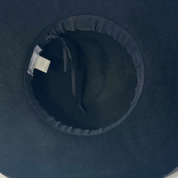 Nordstrom One size (adjustable) Black wool floppy hat  classic essential boho - Picture 5 of 8
